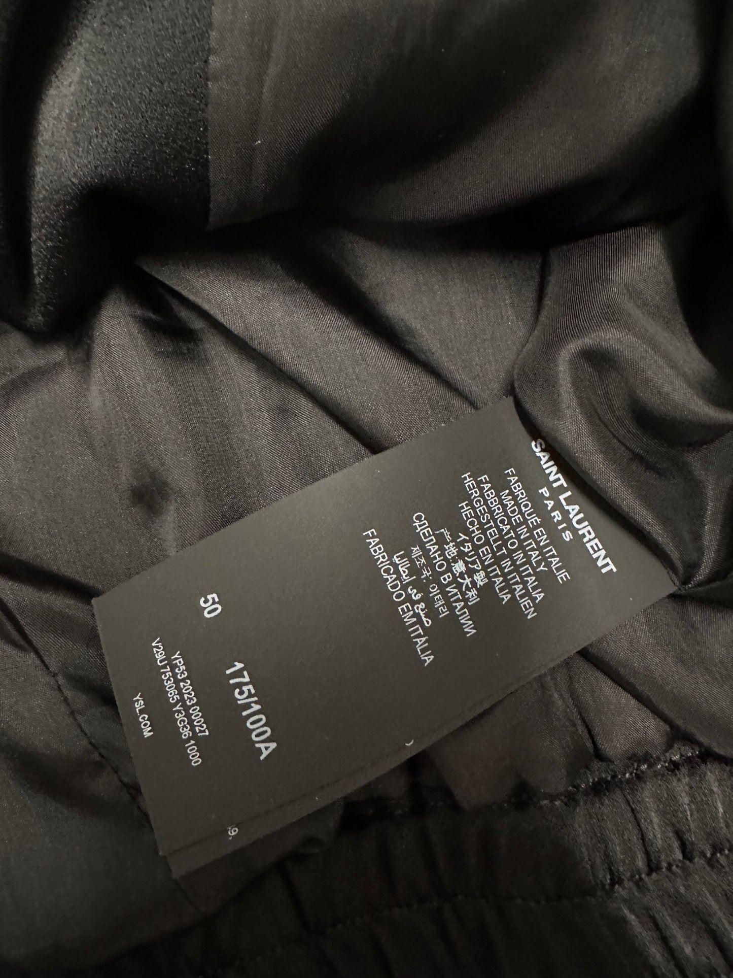 Saint Laurent Satin Crepe Teddy Jacket
