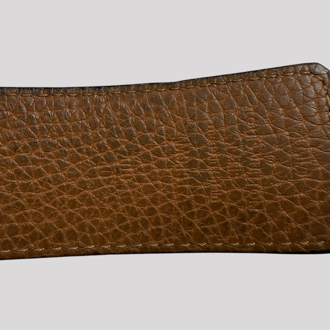 Louis Vuitton Black & Tan Reversible Initials 40MM Leather Belt
