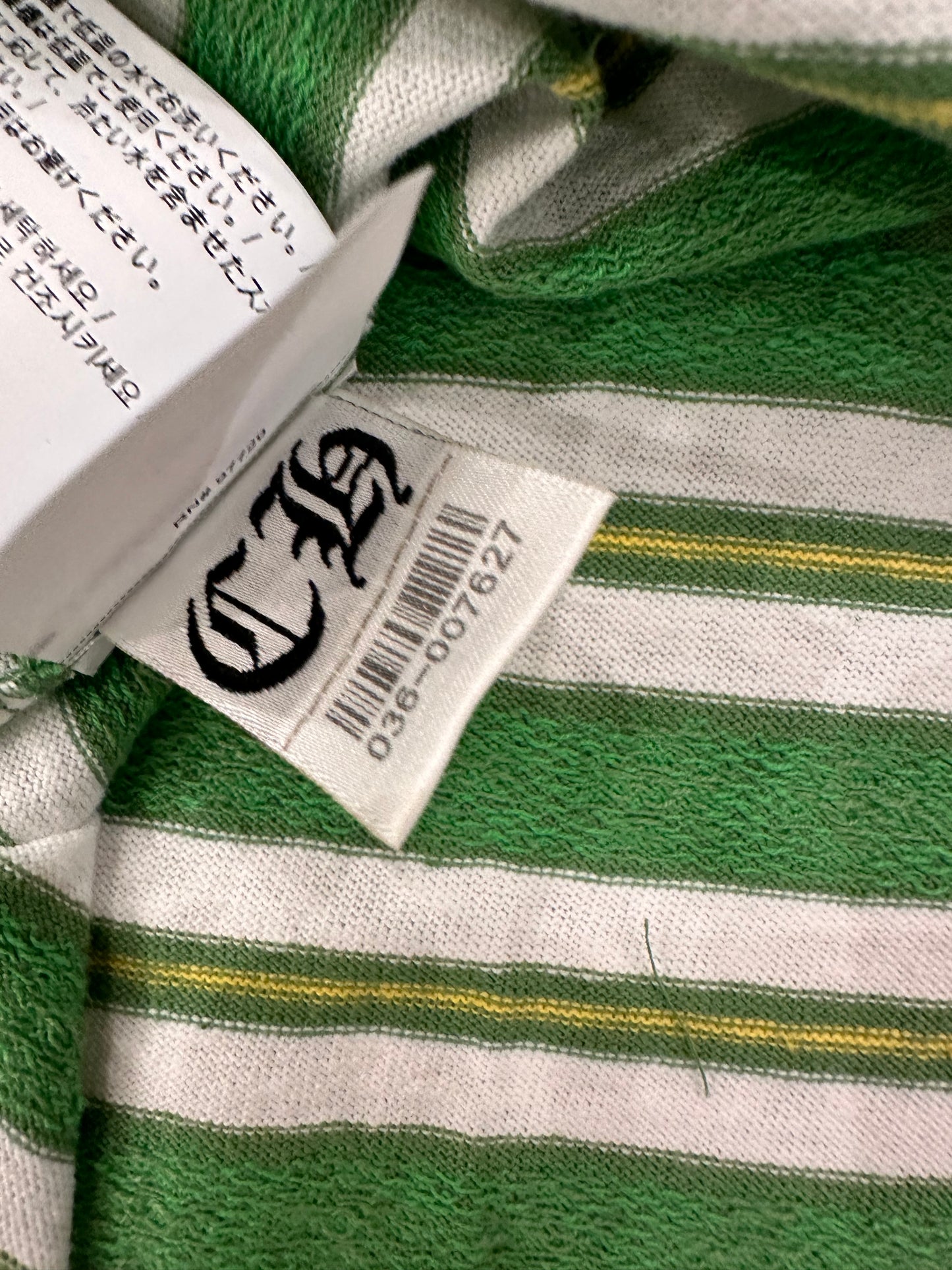 Chrome Hearts Matty Boy Limited Stripe Long Sleeve Polo