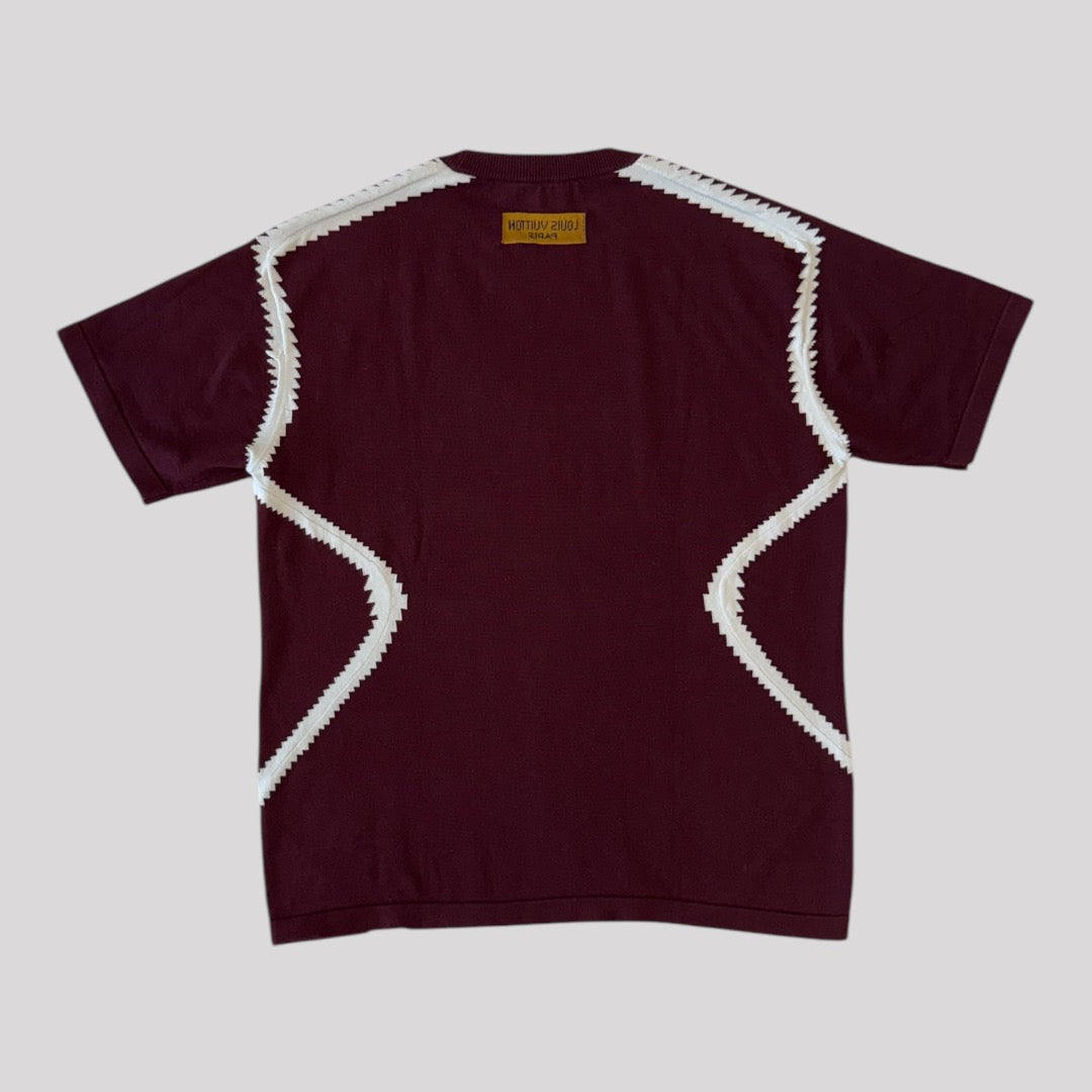 Louis Vuitton Short-Sleeved Cotton Intarsia Crewneck T-Shirt