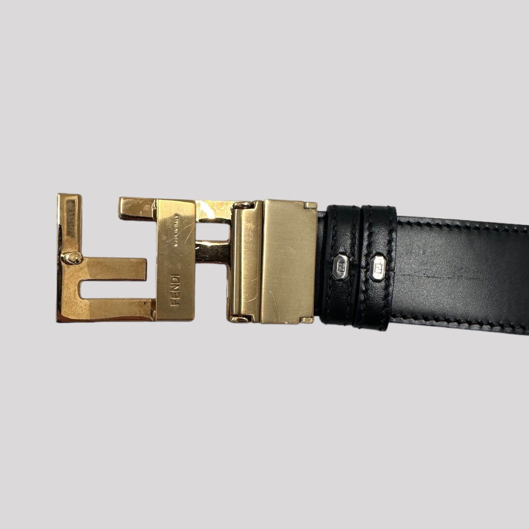 Fendi Cuoio Romano FF Buckle Belt