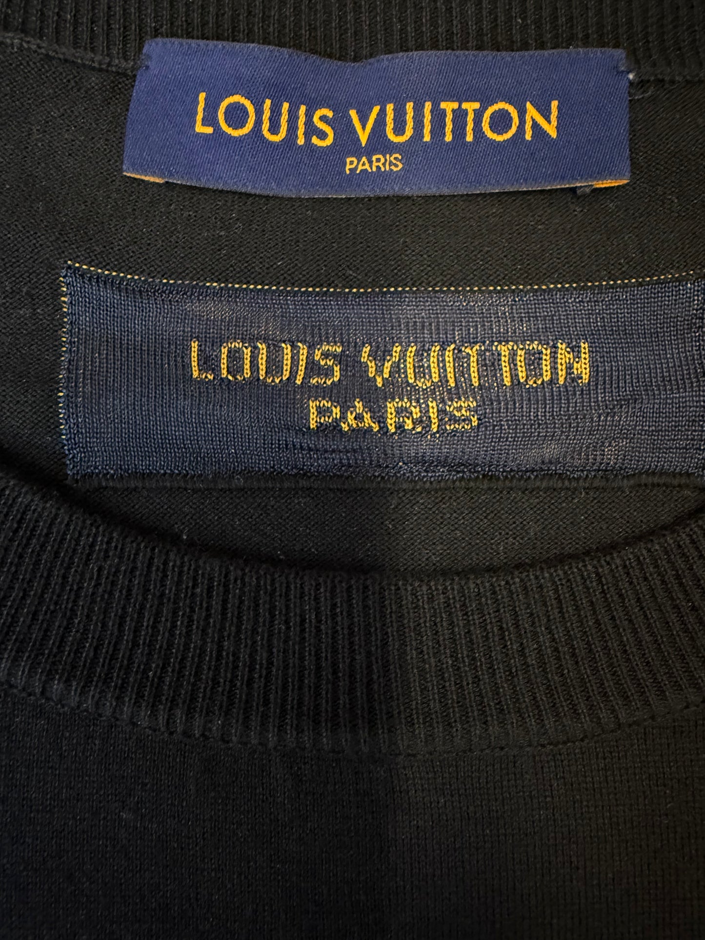 Louis Vuitton Logo Knitted T-Shirt