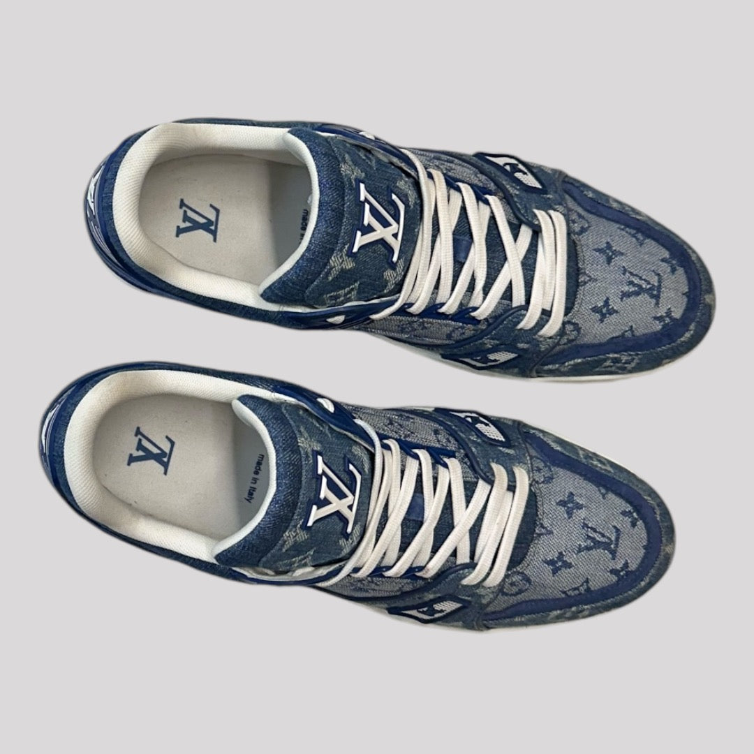 Louis Vuitton Denim Monogram Trainer Sneaker
