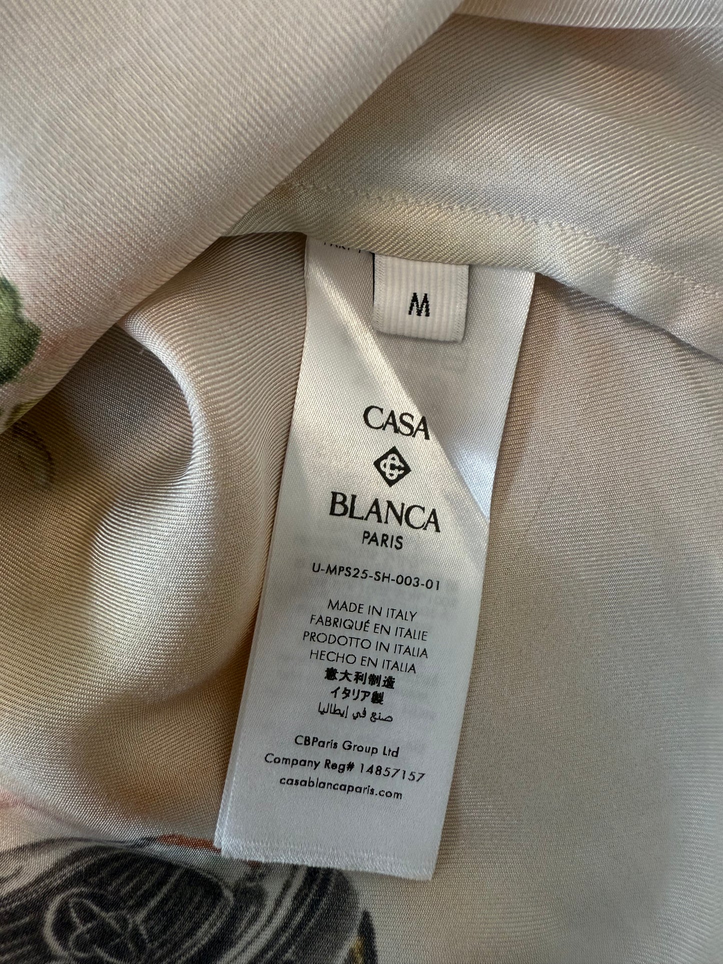 Casablanca Celebration Du Sport Silk Shirt