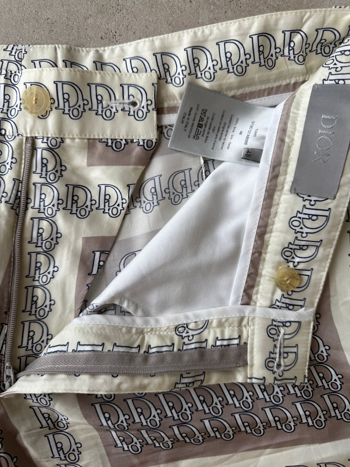 Dior Oblique Silk Shorts