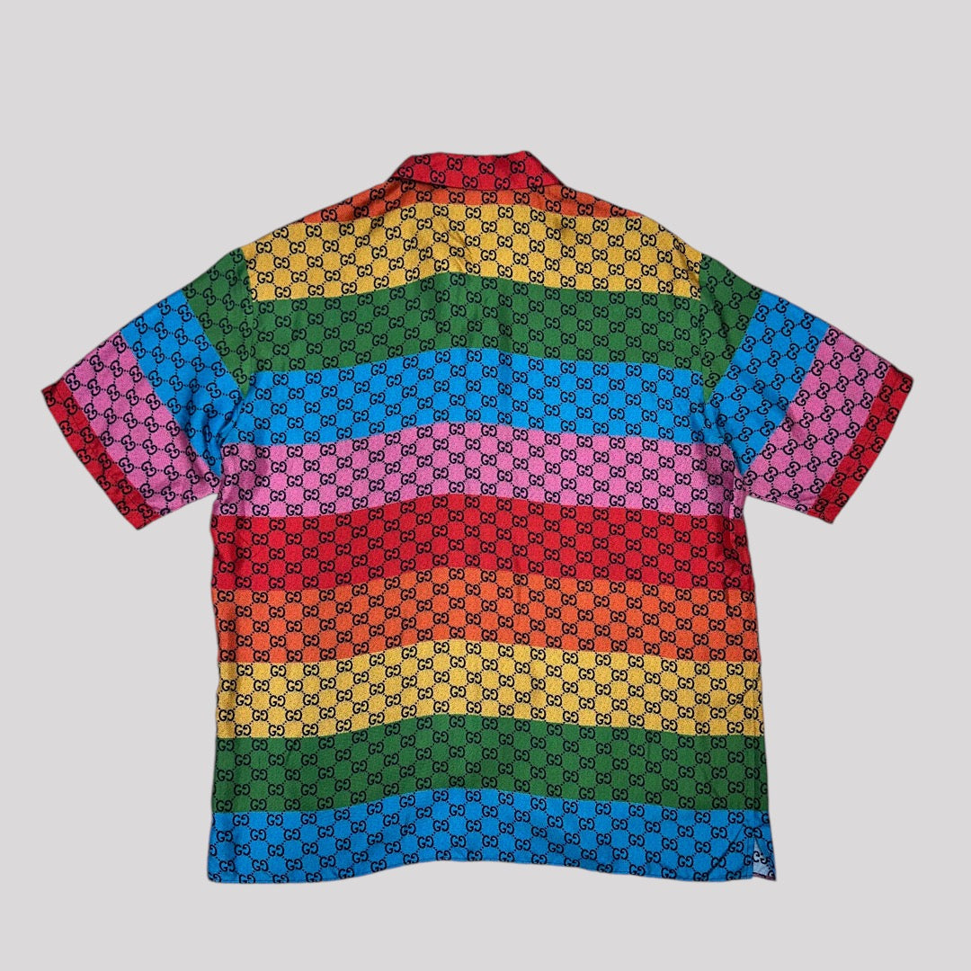 Gucci Rainbow Slik Supreme GG Shirt