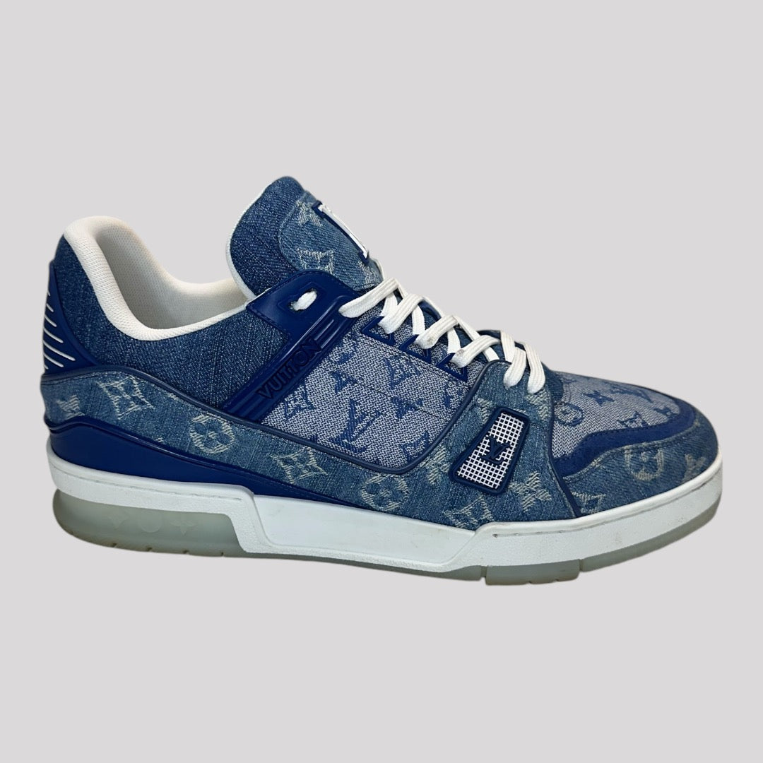 Louis Vuitton Denim Monogram Trainer Sneaker