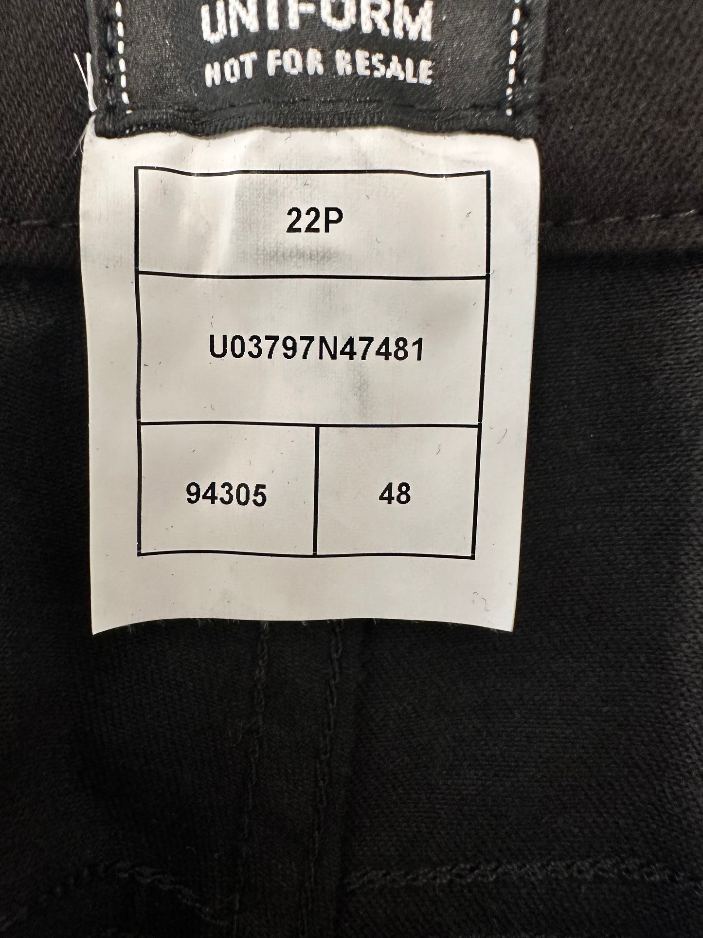 Chanel Employee CC Logo Button Straight Leg Jeans