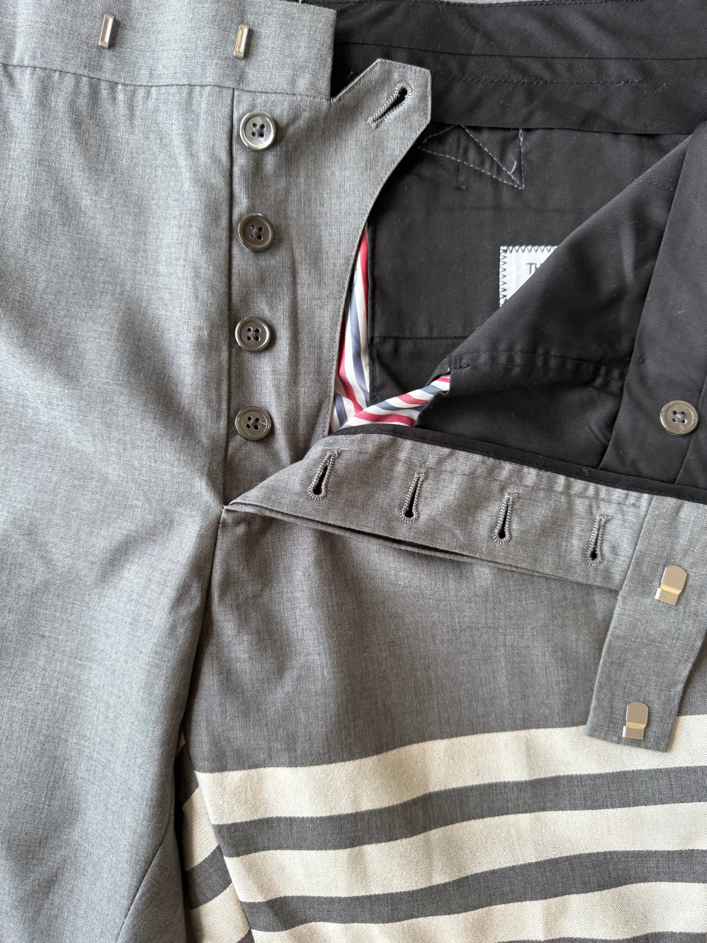 Thom browne Gray 4 Bar Trousers