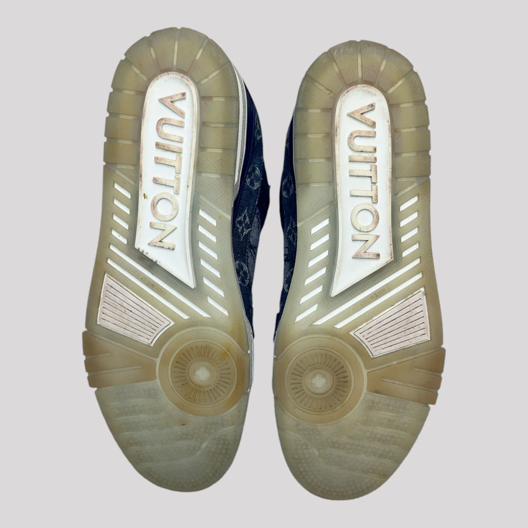 Louis Vuitton Denim Monogram Trainer Sneaker