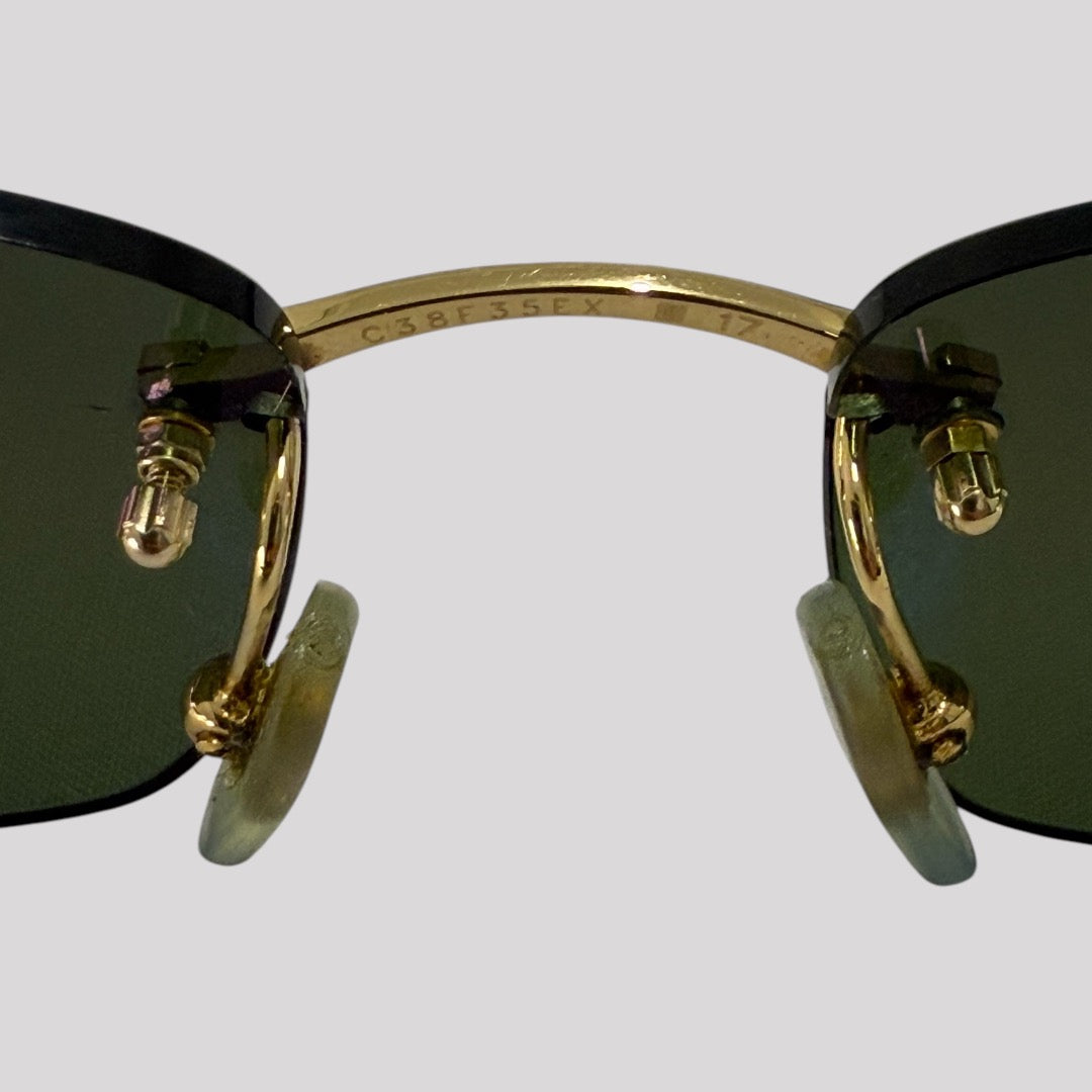 Cartier Sunglasses C Allongé De Cartier Motif