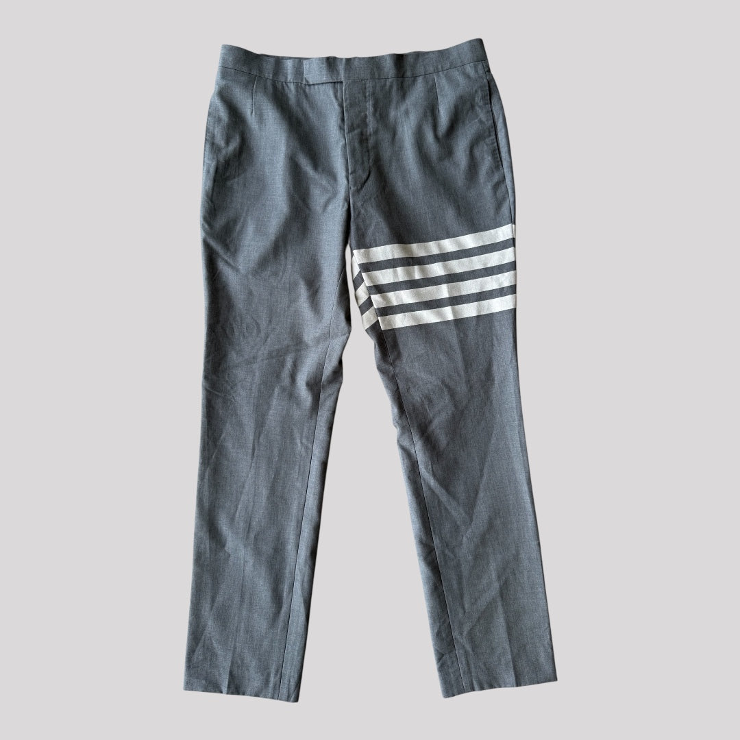 Thom browne Gray 4 Bar Trousers