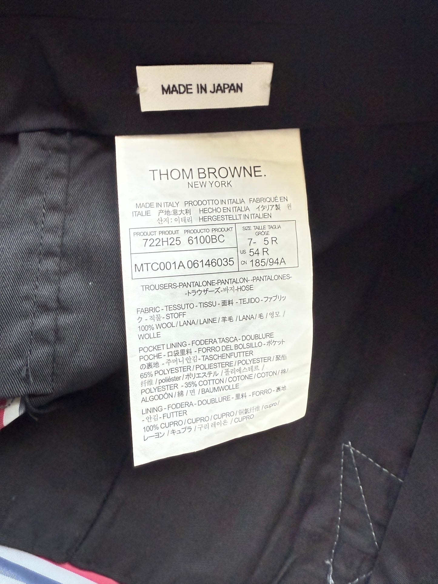 Thom browne Gray 4 Bar Trousers