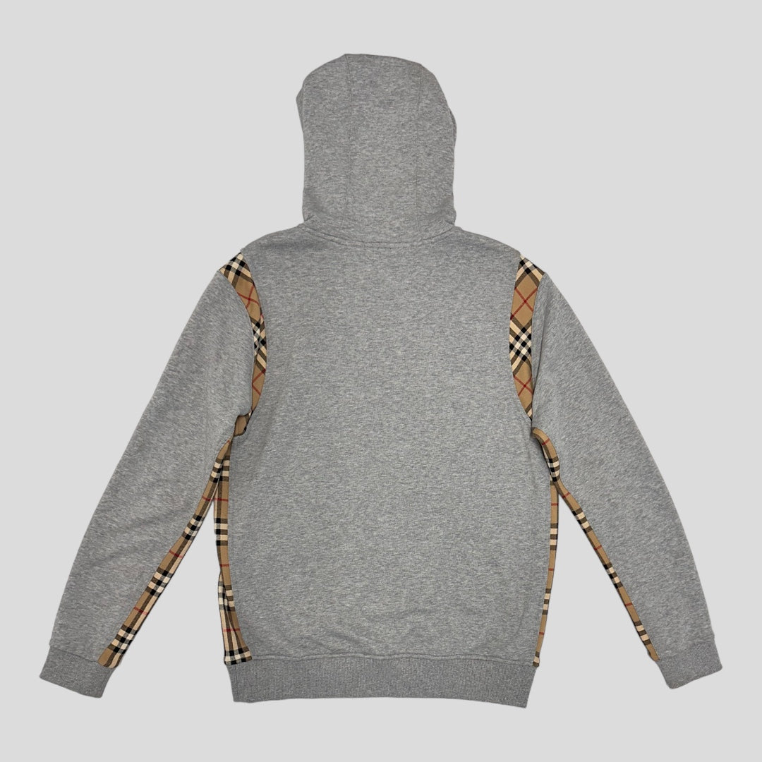 Burberry Check Panel Hoodie