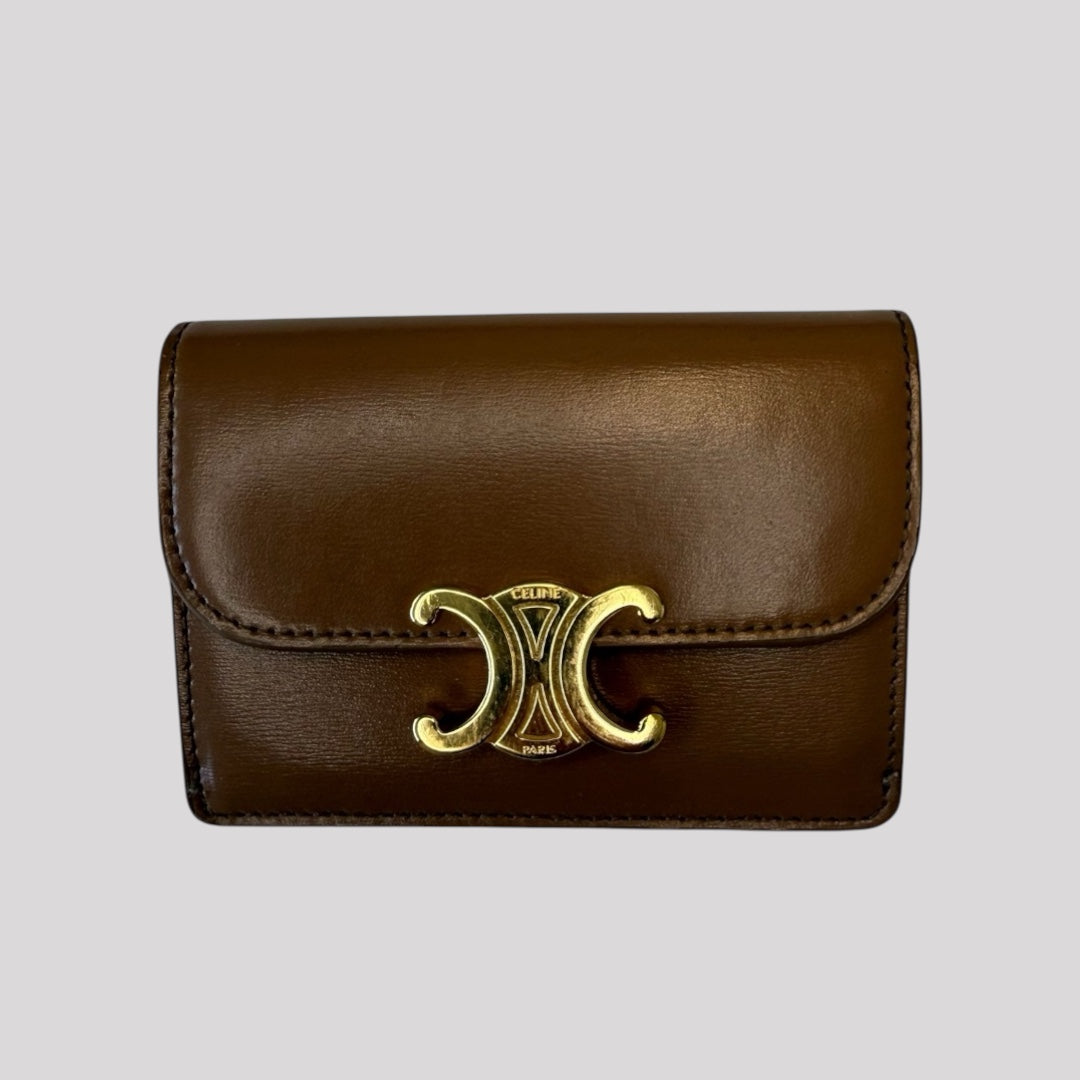 Celine Small Flap Wallet Triomphe