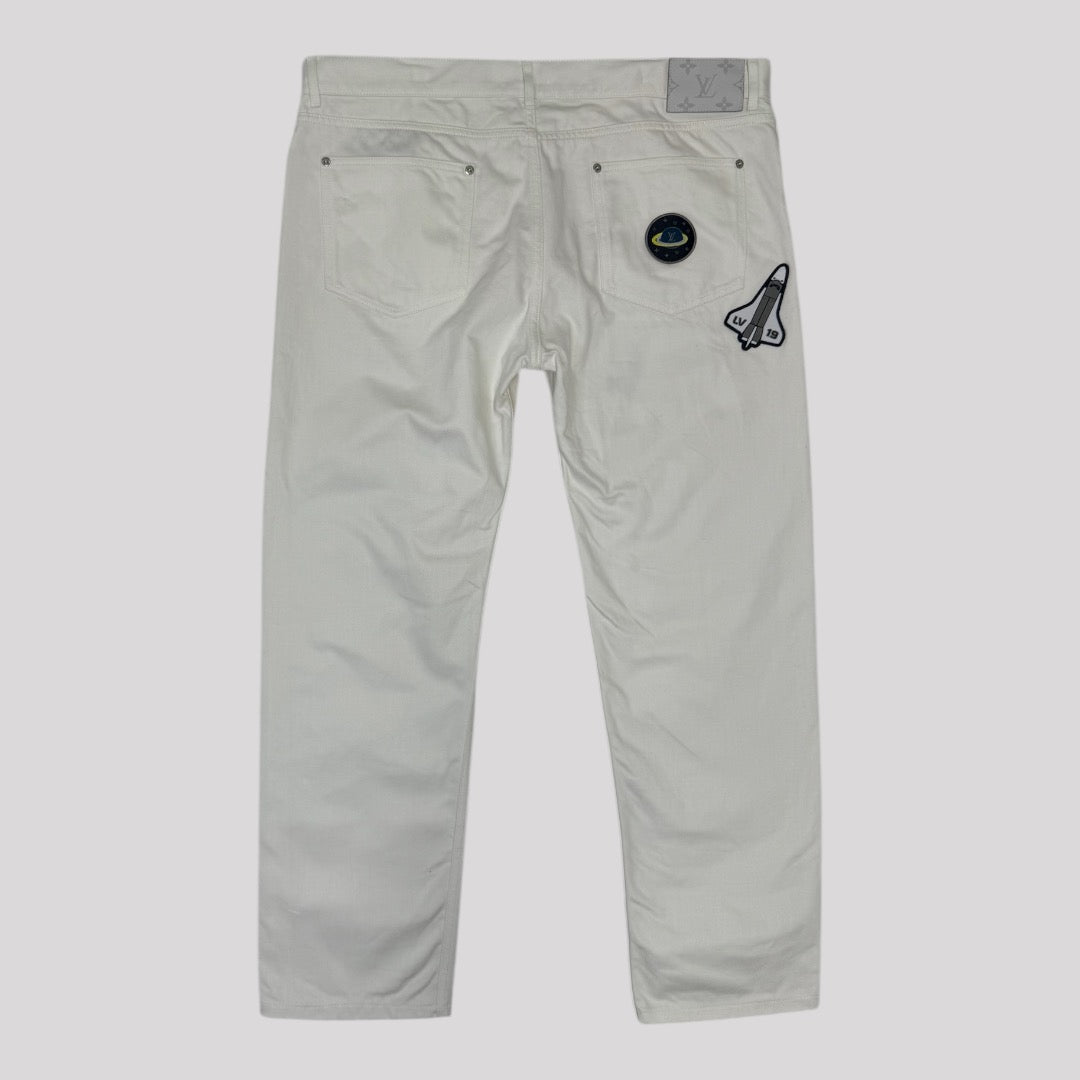 Louis Vuitton Space Badge Denim Pants
