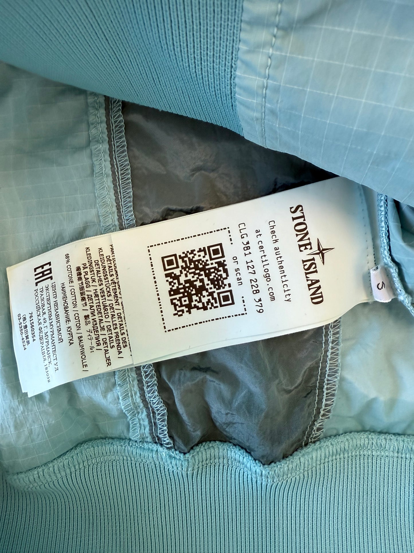 Stone Island Ripstop Star Zipped Jacket