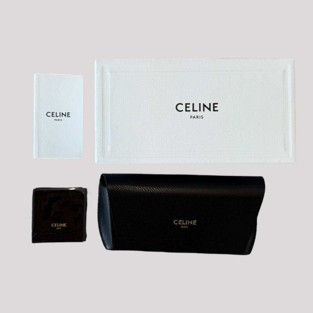 Celine Triomphe Havana Gold Sunglasses