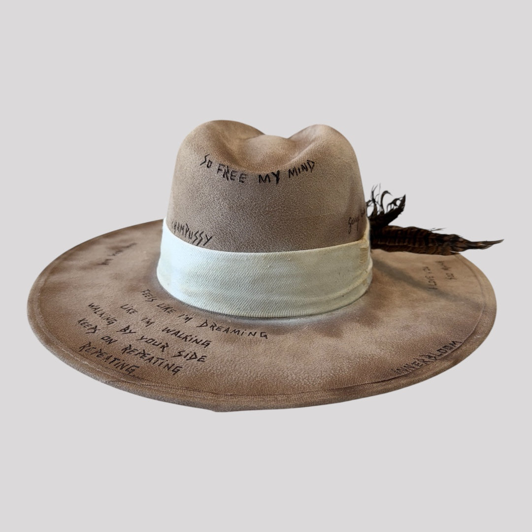 Teressa Foglia 1/1 Unisex Wide Brim Hat Burning Man