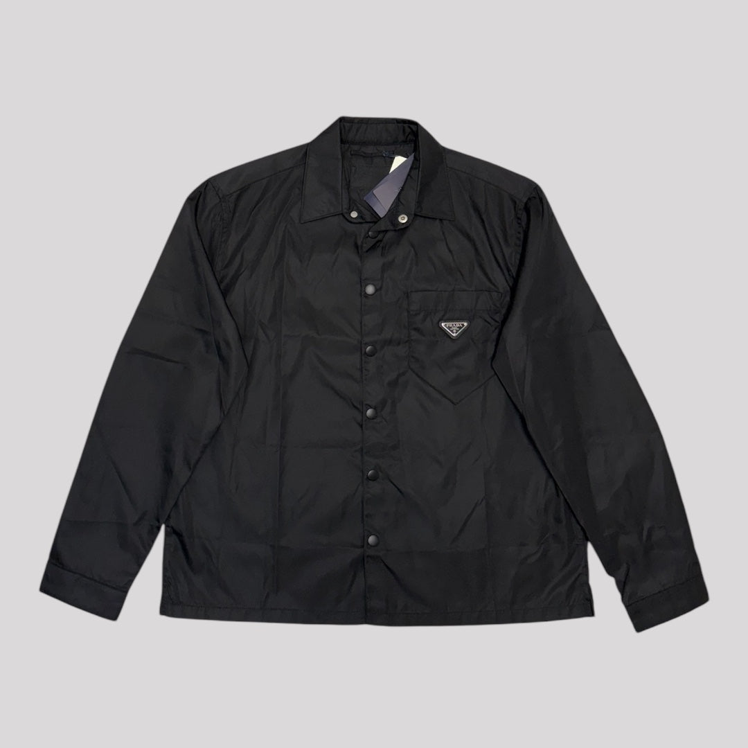 Prada Re-Nylon Logo Plaque Overshirt