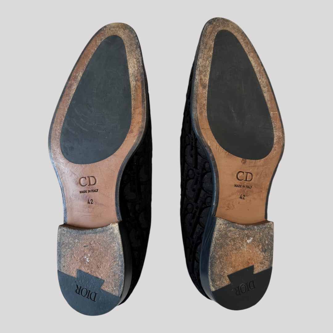 Dior Timeless Oblique Velvet Loafer