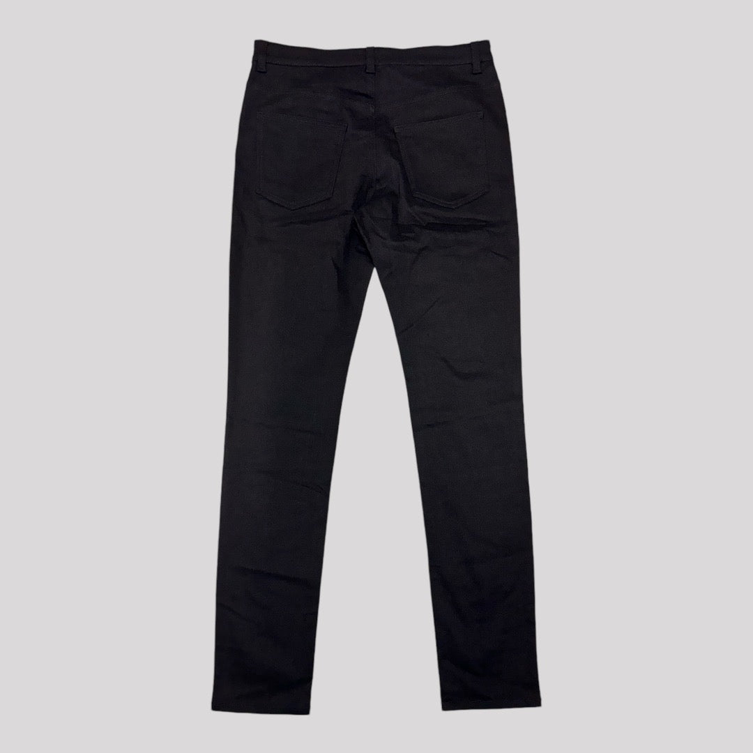 Chanel Employee CC Logo Button Straight Leg Jeans