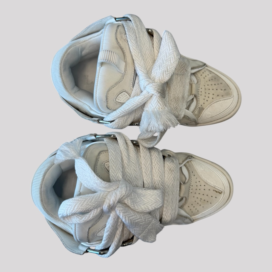 Lanvin Leather Curb Sneakers