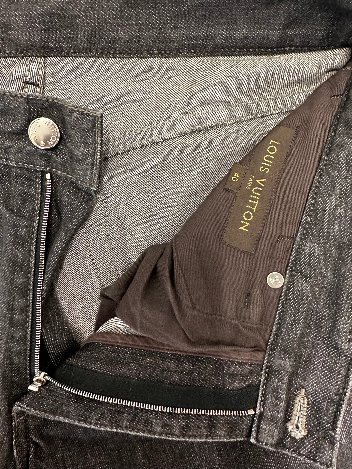 Louis Vuitton Washed Straight Leg Jeans