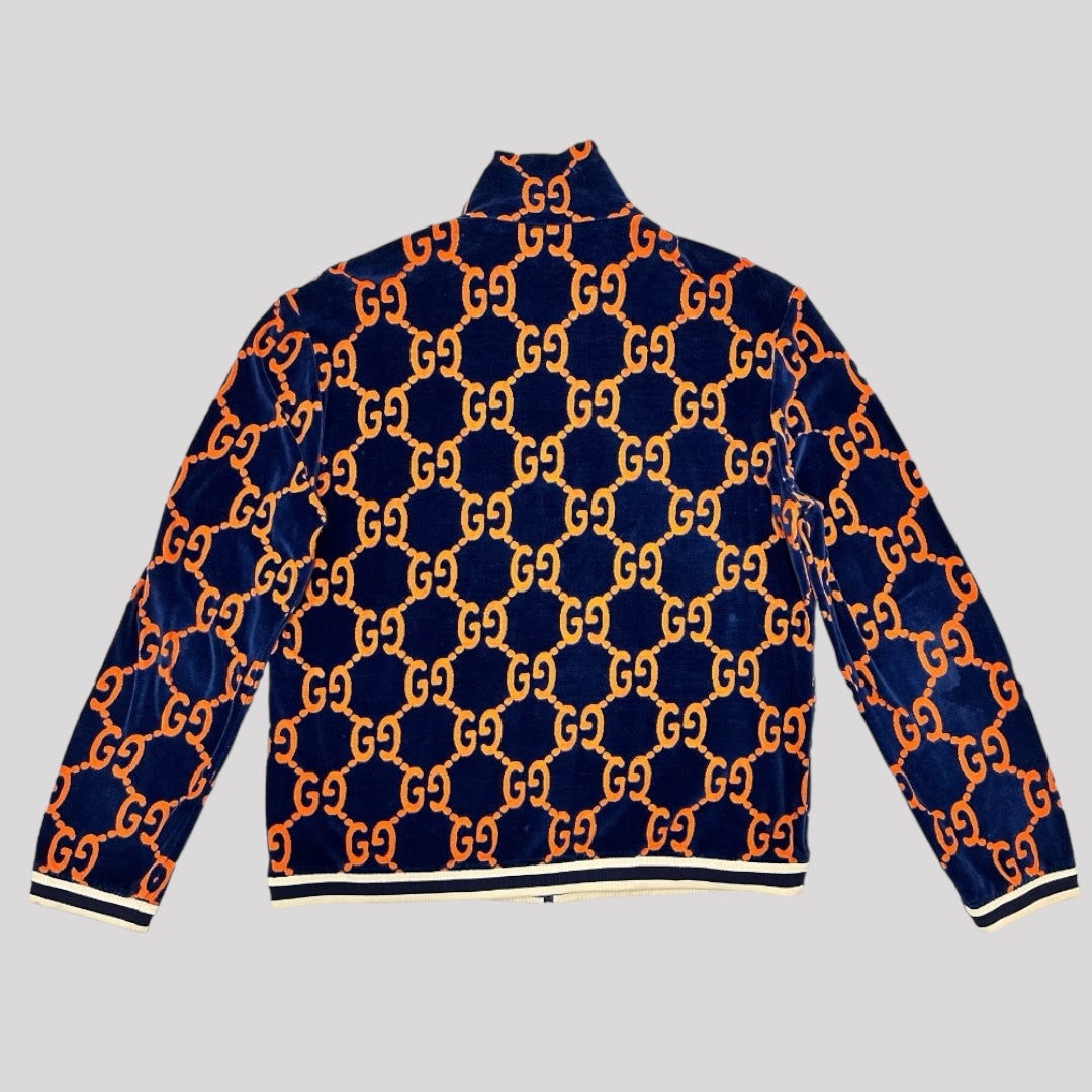 Gucci GG Monogram Velvet Devore Jacket