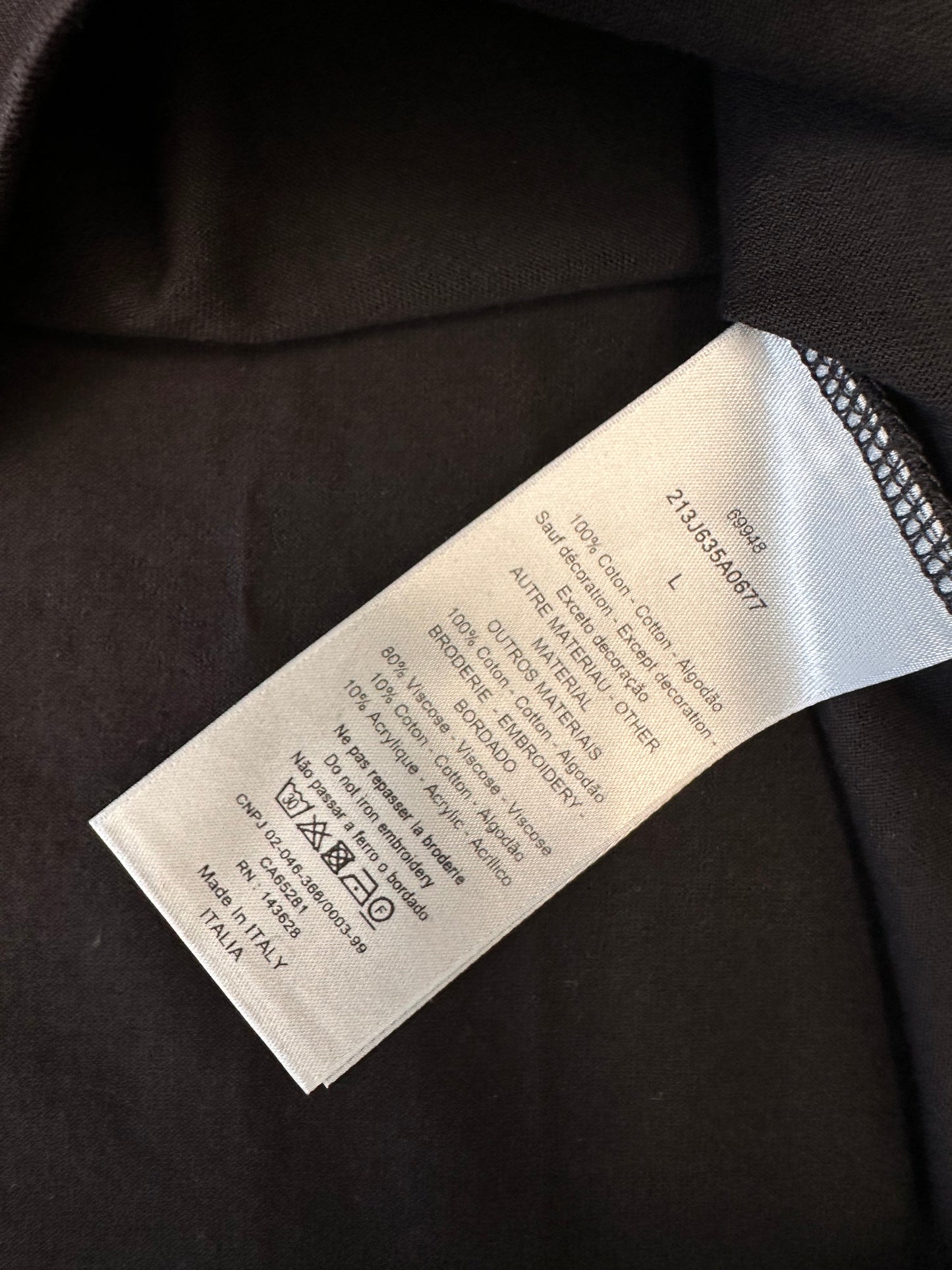 Dior Christian Dior Atelier Embroided Baseball T-Shirt