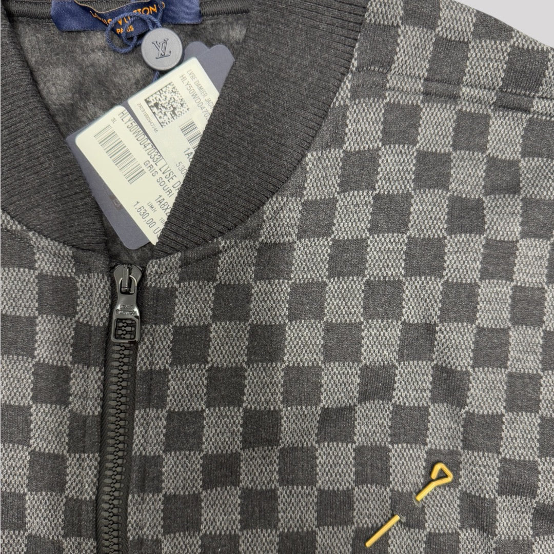 Louis Vuitton Damier Jacquard Zip-Through Bomber