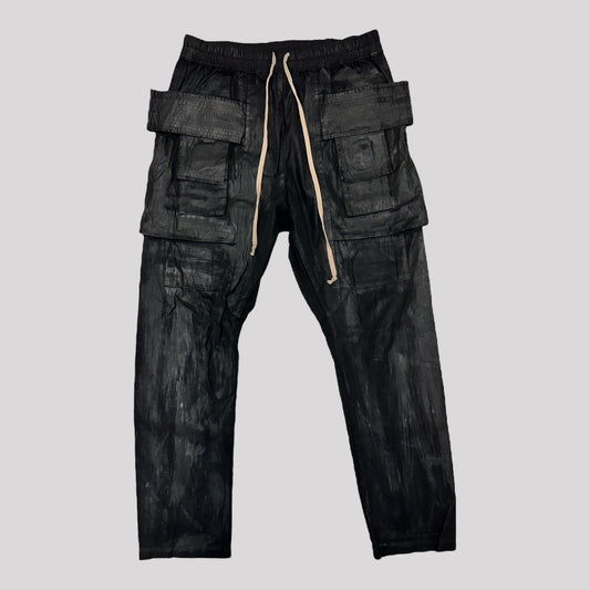 Rick Owens DRKSHDW Waxed Creatch Cargo Pants