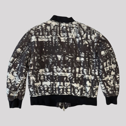 Alexander McQueen Stamp Print Bomber Jacket