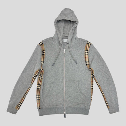 Burberry Check Panel Hoodie