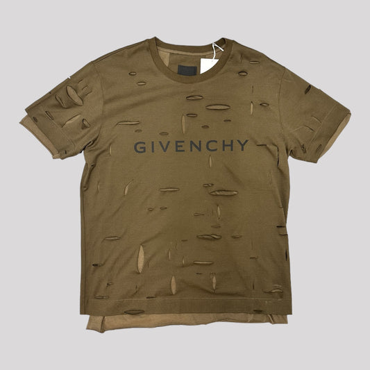 Givenchy 2 Layers Distressed T-Shirt