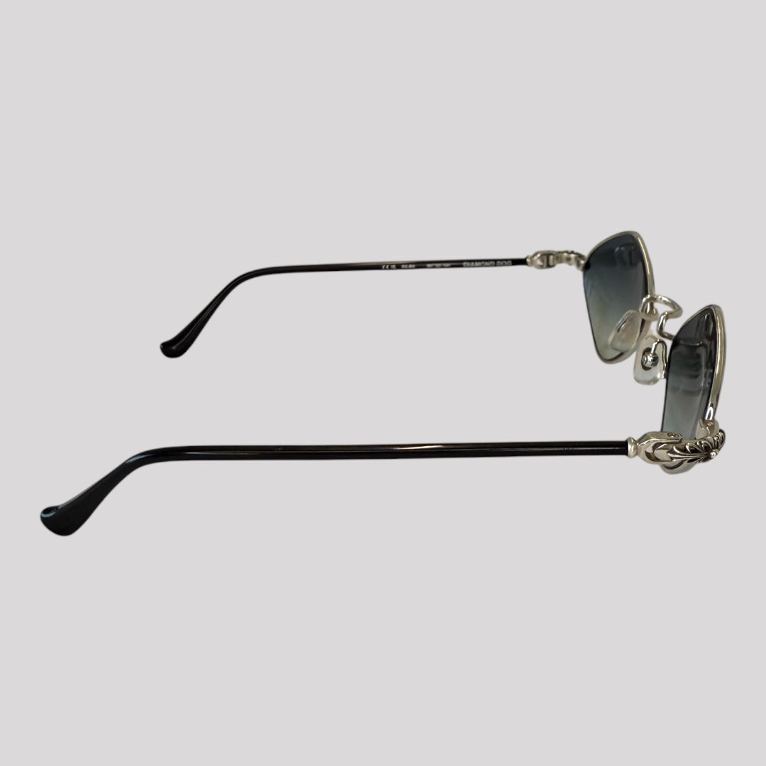 Chrome Hearts Diamond Dog Round Sunglasses