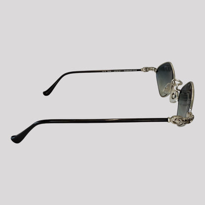 Chrome Hearts Diamond Dog Round Sunglasses