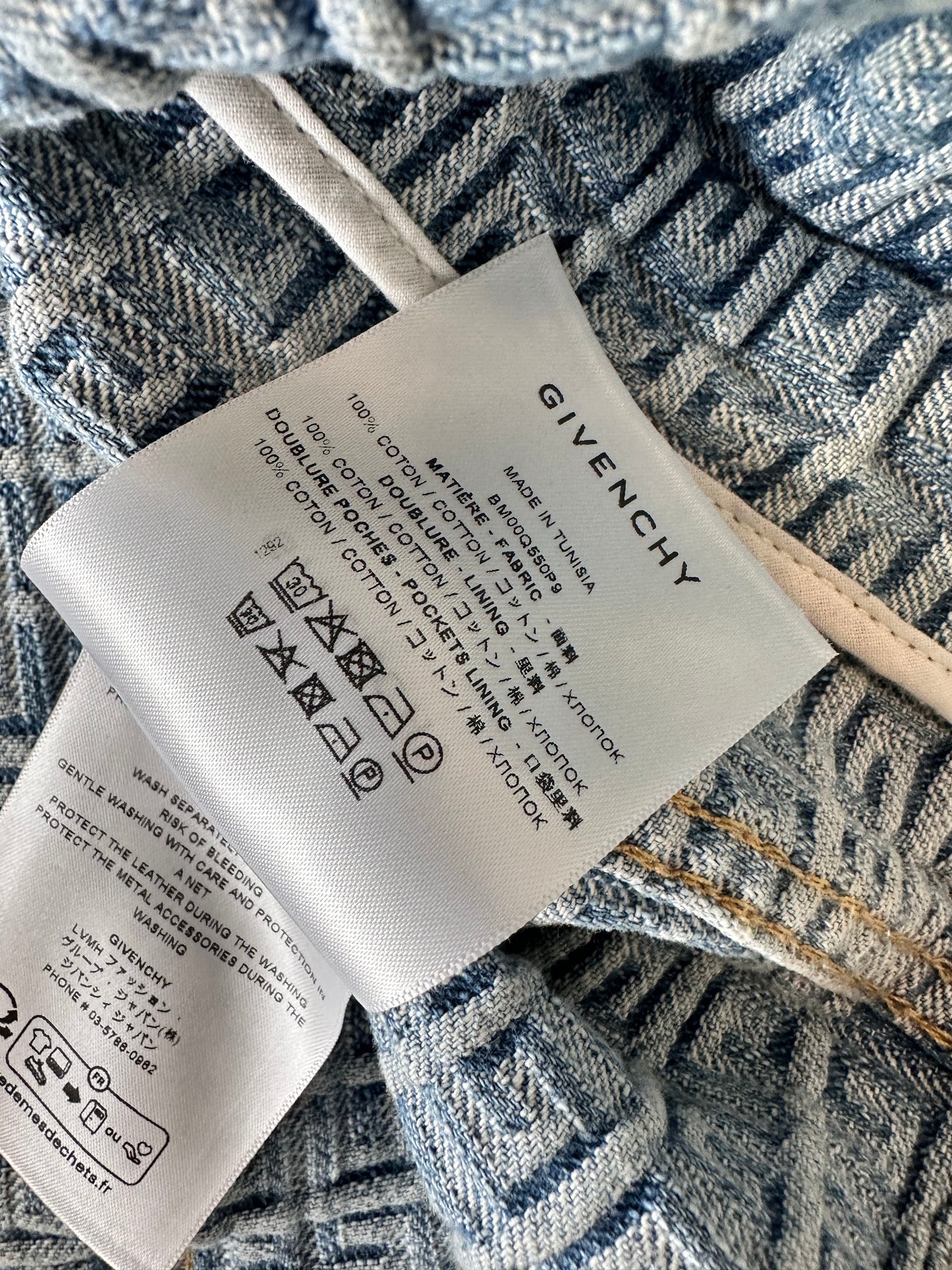 Givenchy 4G Embossed Denim Jacket