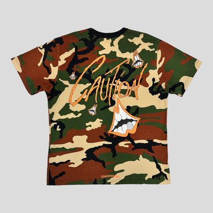 Chrome Hearts Matty Boy Caution Camouflage T-Shirt