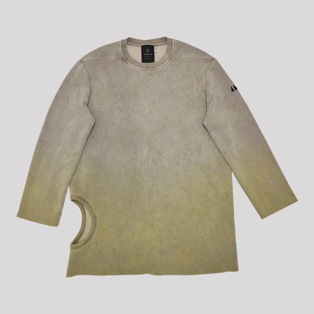 Rick Owens x Moncler Subhuman Cotton Cut-Out Sweatshirt