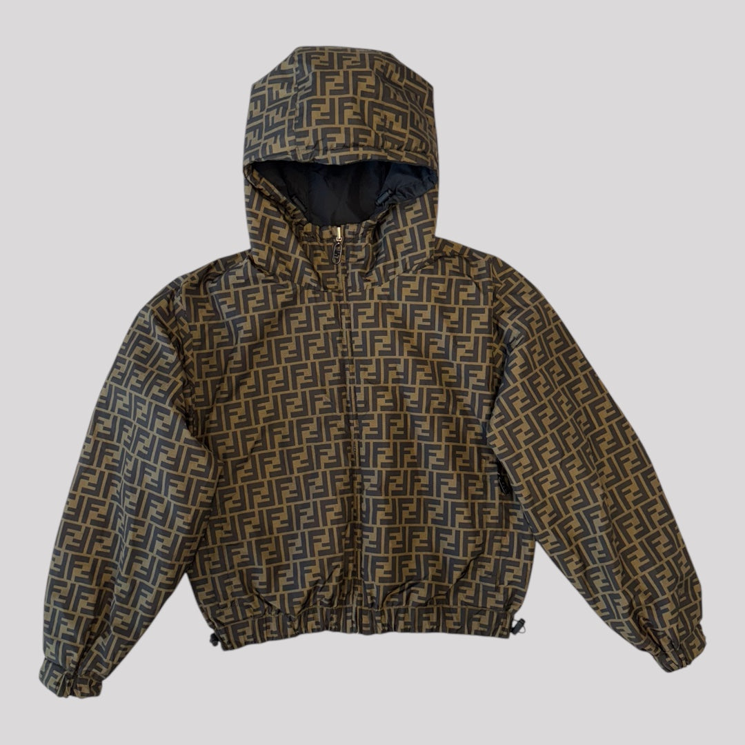 Fendi FF Technical Reversible Zip Up Windbreaker