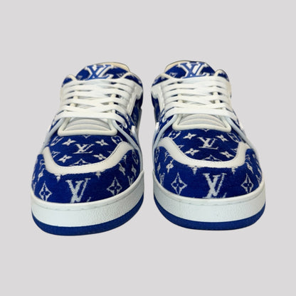 Louis Vuitton Jacquard Velvet Monogram LV Trainer Sneakers