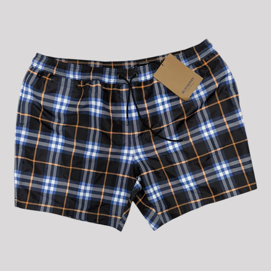 Burberry Checkered Blue Swim Shorts