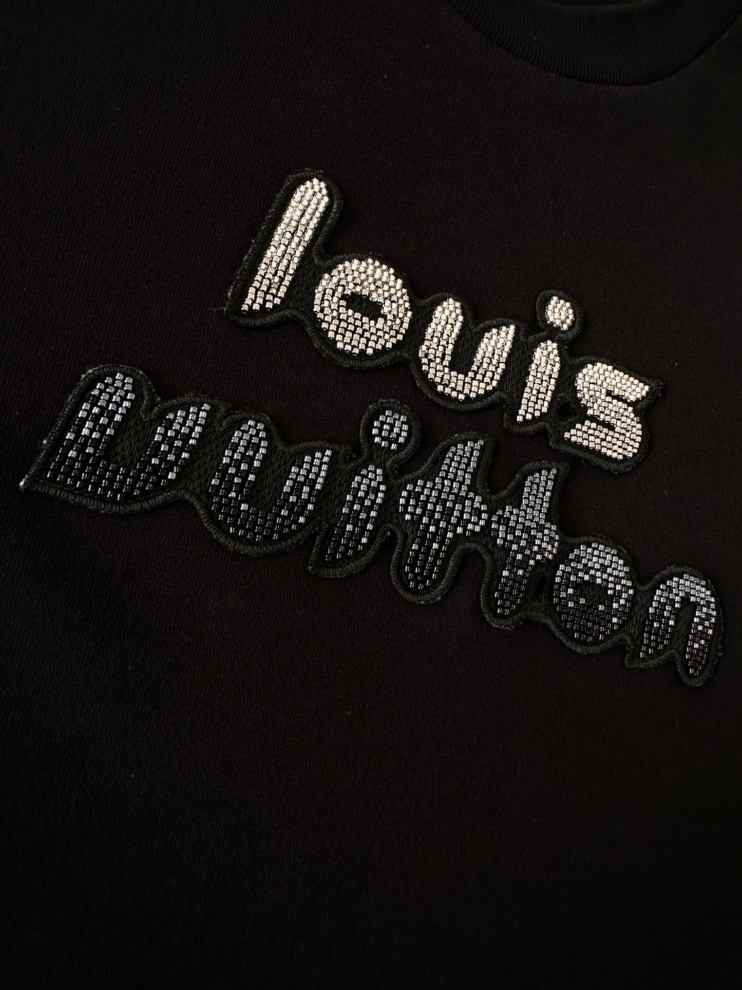 Louis Vuitton Bead-Embroidered Cotton T-Shirt