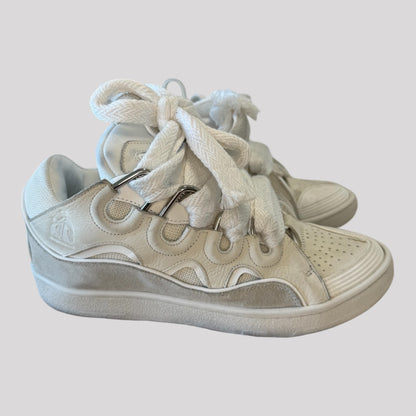 Lanvin Leather Curb Sneakers
