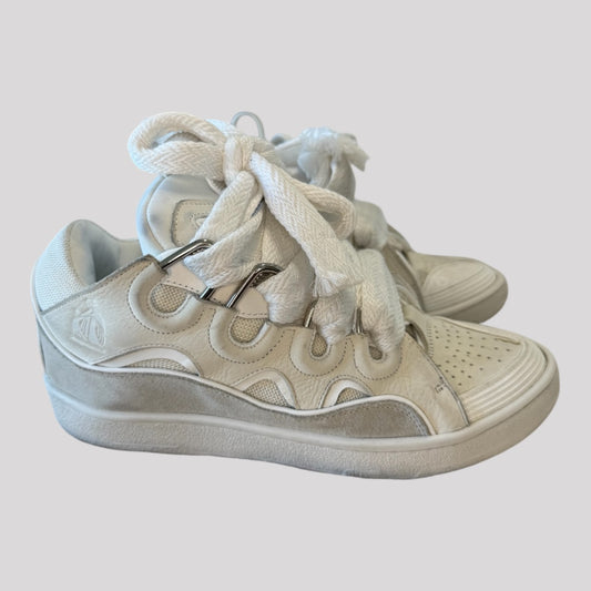 Lanvin Leather Curb Sneakers