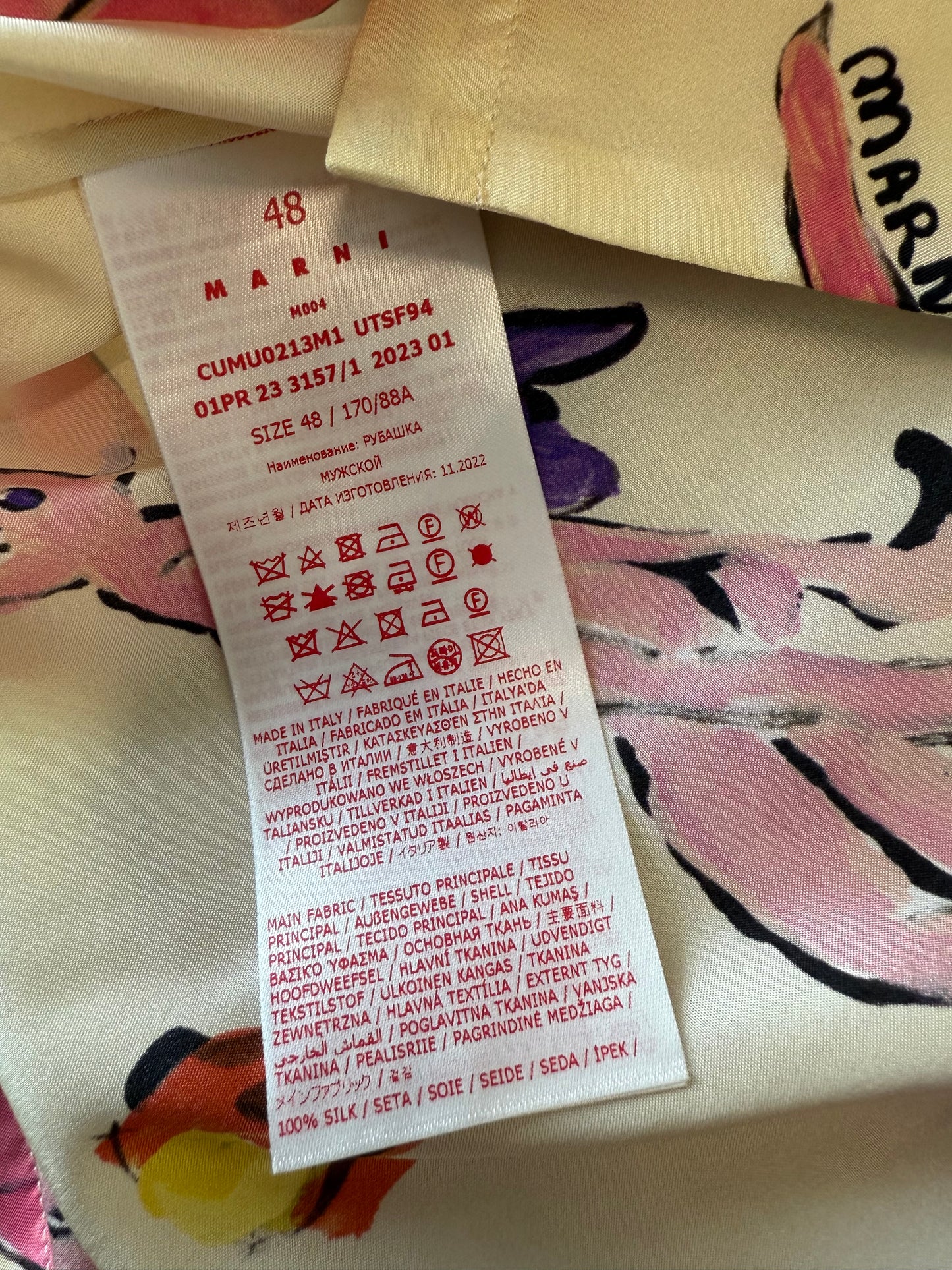 Marni Devils Silk Camp Shirt