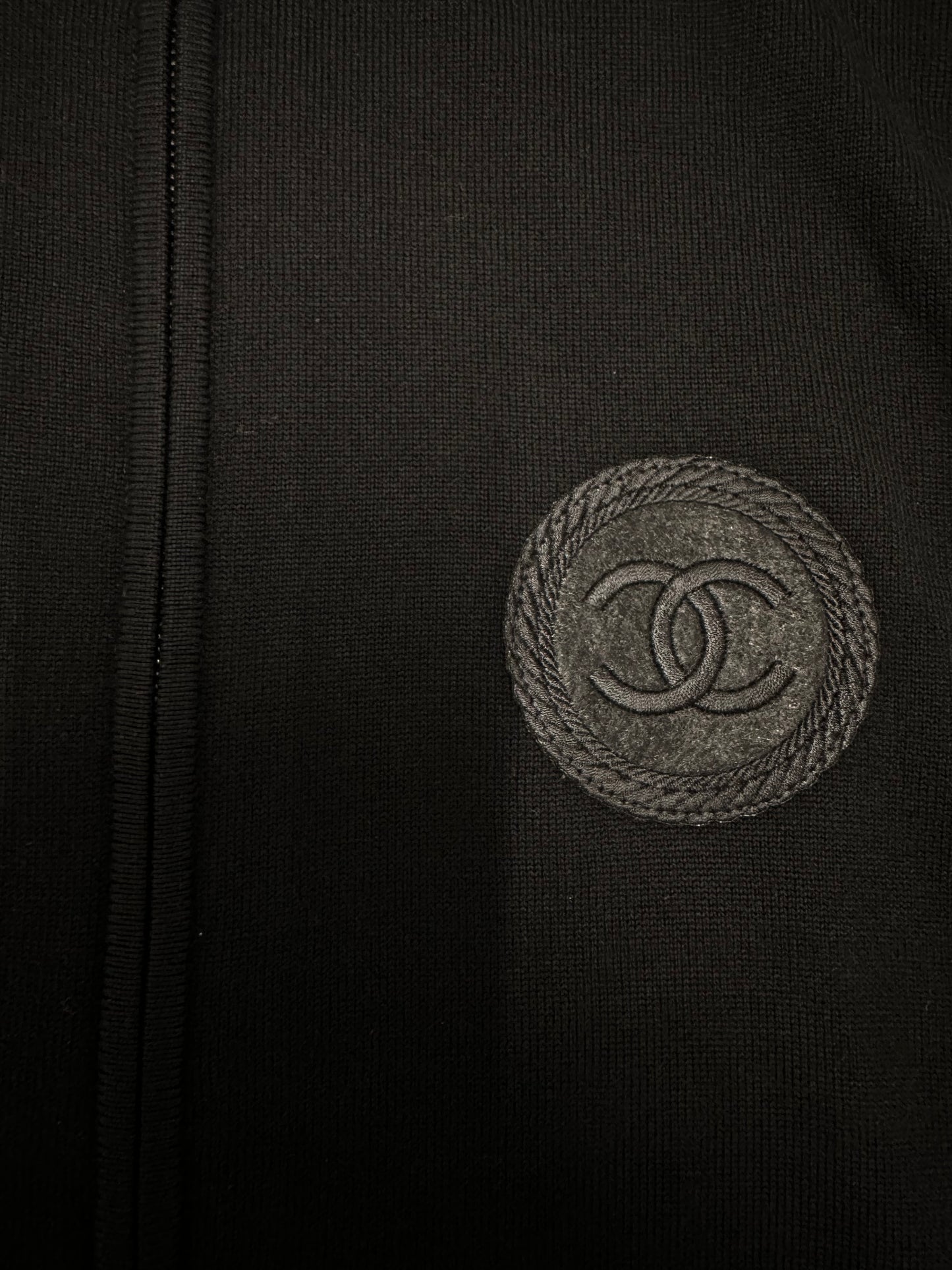 Chanel Logo Zipped Cardigan Jersey