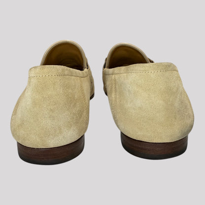 Gucci Brixton Horsebit Suede Loafers