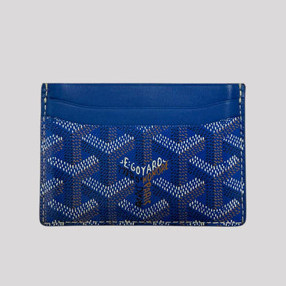 Goyard Goyardine Saint Sulpice Card Holder Sky Blue
